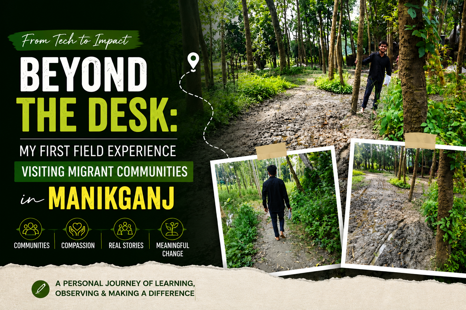 Beyond the Desk: My First Field Experience Visiting Migrant Communities in Manikganj